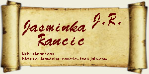 Jasminka Rančić vizit kartica